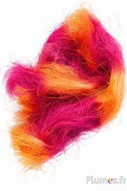 Fibre di sisal - 50 g - arancioni-bordò